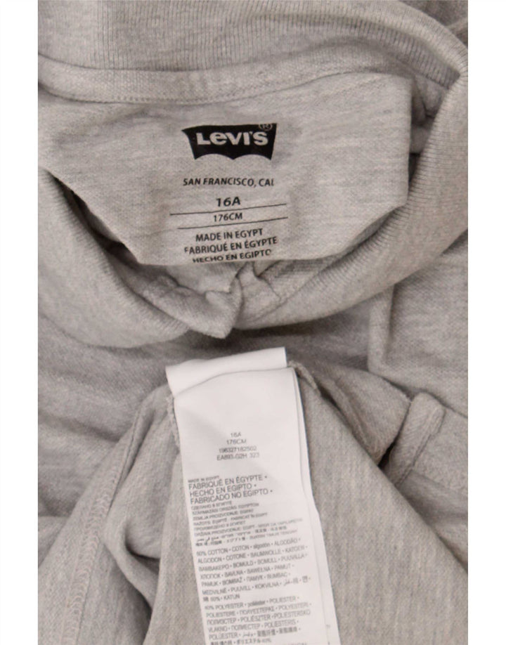 Levi's Polo Garçon 15-16 ans Gris Moucheté Coton