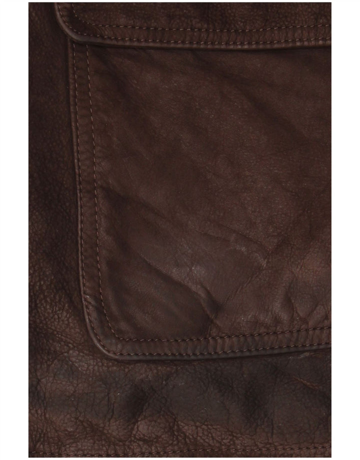 Veste en cuir homme vintage IT 56 3XL Cuir marron