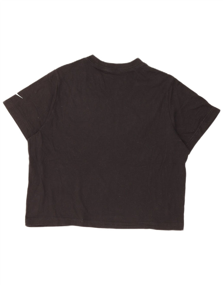 NIKE T-shirt court coupe ample pour fille 13-14 ans XL Noir