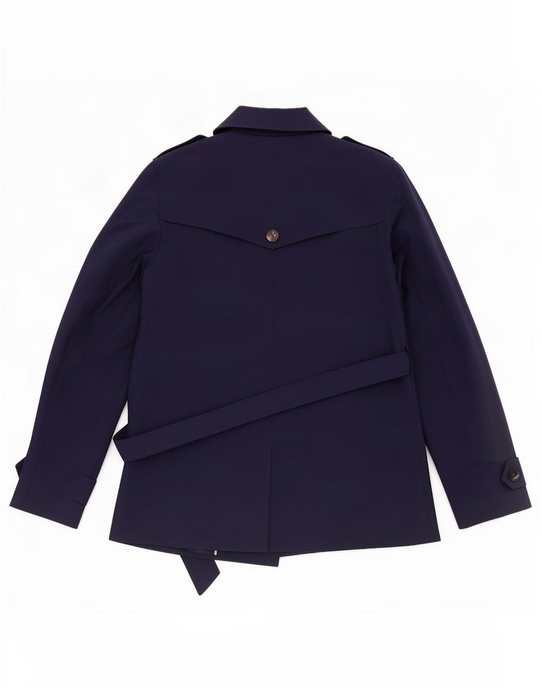 Marks & Spencer Trench-Coat Femme UK 12 Medium Bleu Marine Polyester