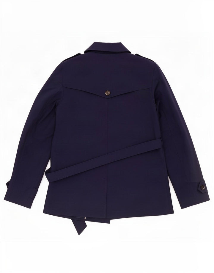 Marks & Spencer Trench-Coat Femme UK 12 Medium Bleu Marine Polyester
