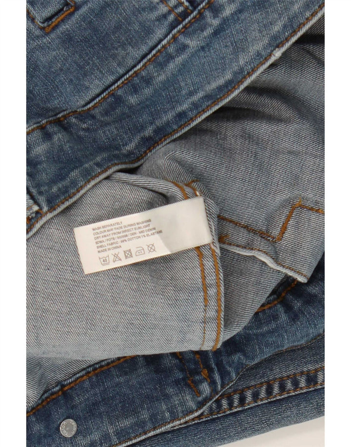 Fat Face Veste en jean pour femme UK 12 Bleu moyen Coton