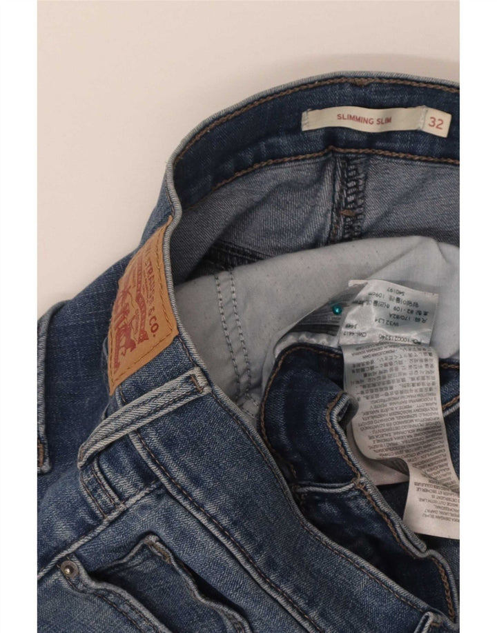 Levi's Jean Slim Amincissant W32 L34 Femme Bleu Coton