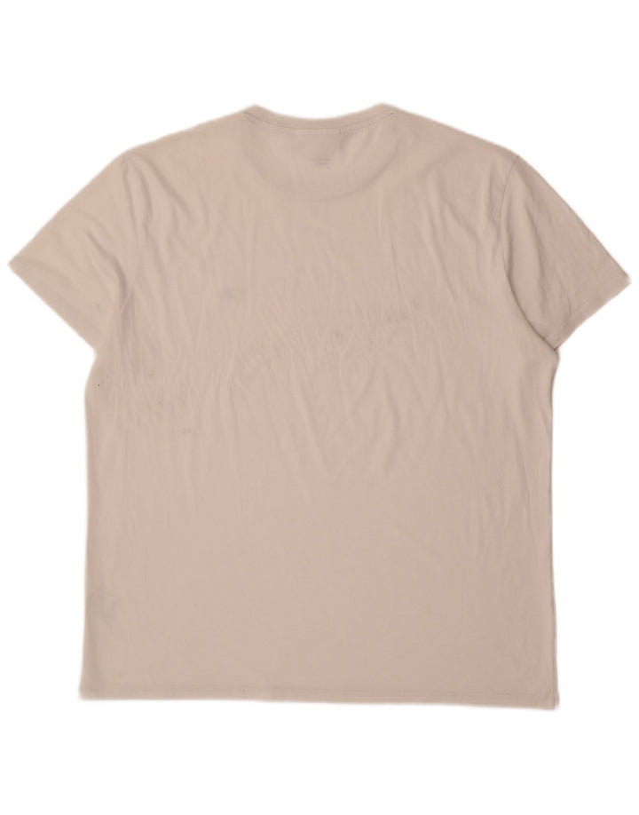 Lacoste T-shirt coupe classique pour hommes, grand, en coton blanc