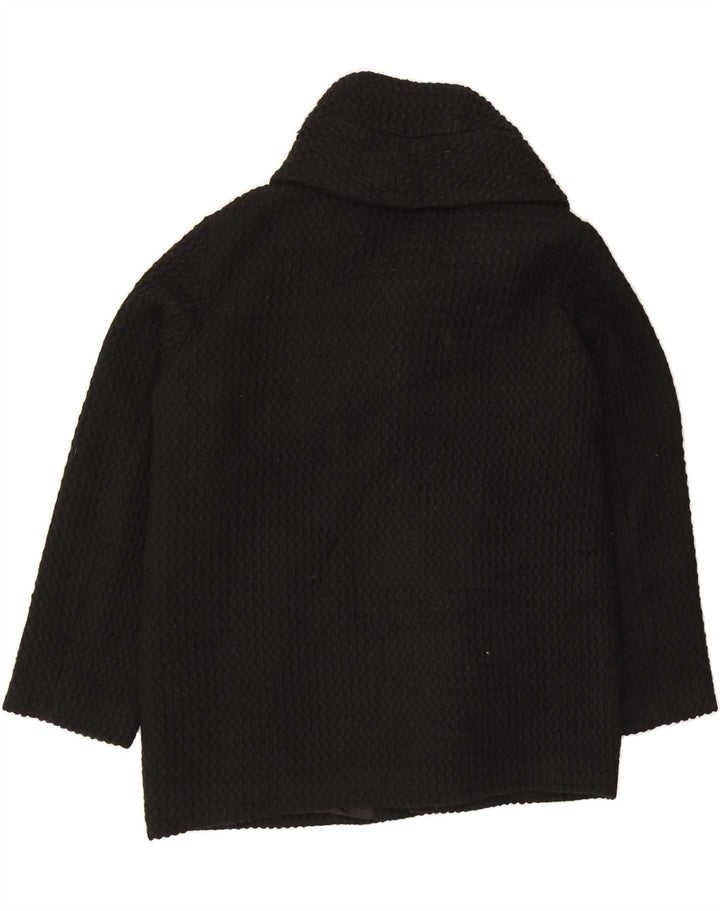 PERTE BY KRIZIA Womens Overcoat UK 16 Large  Black Acrylic Vintage Perte by Krizia and Second-Hand Perte by Krizia from Messina Hembry 