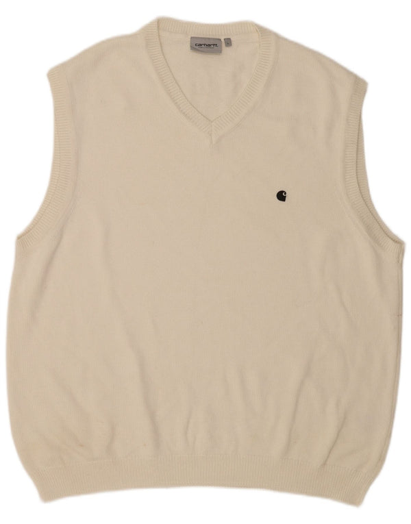 Carhartt Mens Vest Débardeur Grand Coton Blanc