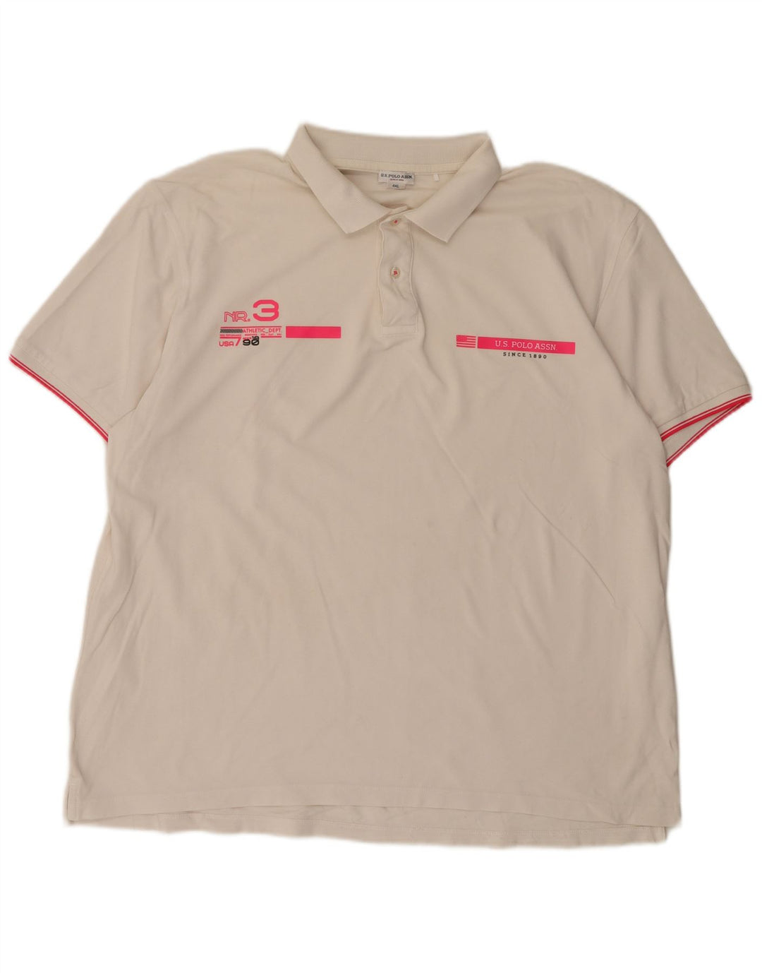 U.S. Polo Assn. Polo Graphique Homme 4XL Blanc