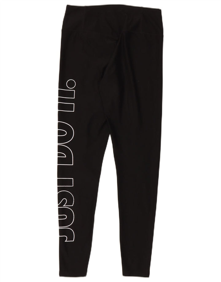 Nike Legging graphique Dri Fit pour femme UK 10 Small Noir Polyester