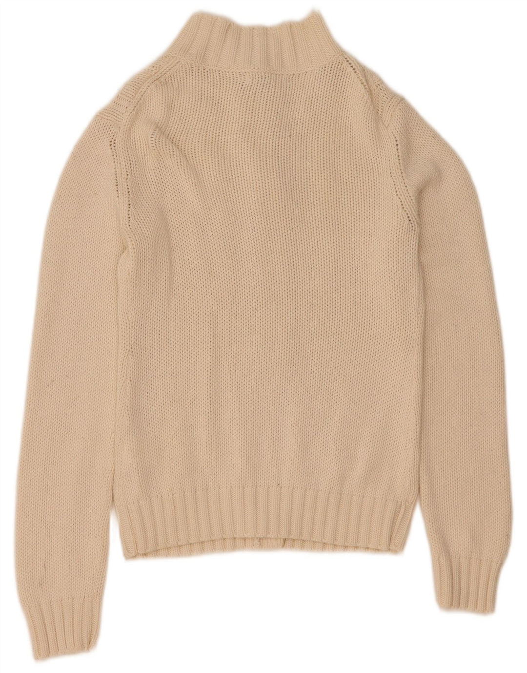 North Sails Pull Cardigan Femme UK 12 Moyen Blanc Cassé Coton