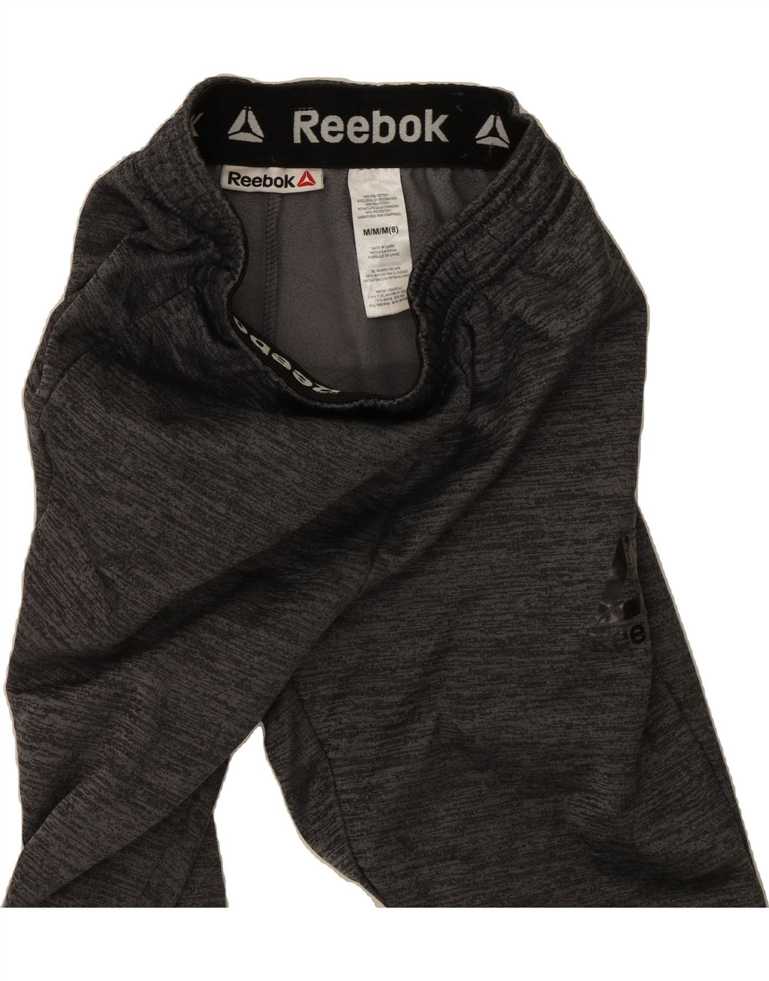 REEBOK Boys Tracksuit Trousers Joggers 7-8 Years Medium  Grey Polyester Vintage Reebok and Second-Hand Reebok from Messina Hembry 