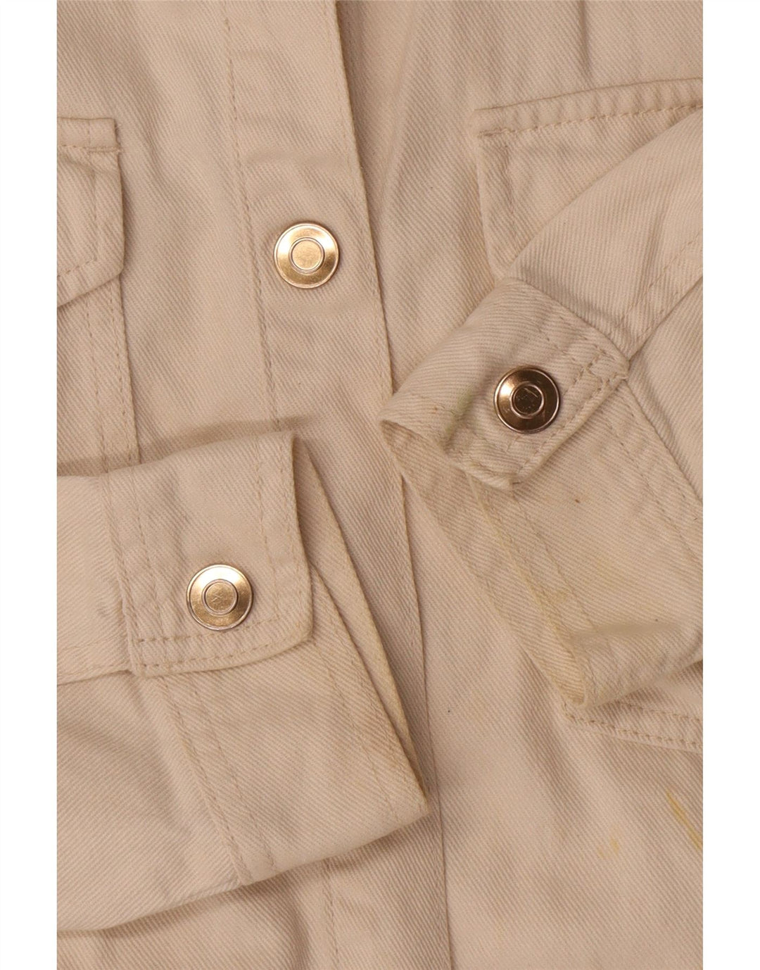 Zara Womens Bomber Jacket UK 10 Petit coton blanc cassé