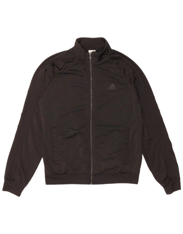 Adidas Veste de survêtement pour homme Noir moyen Polyester