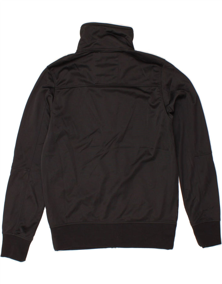 JACK & JONES Mens Tracksuit Top Jacket Small Black Striped Polyester Vintage Jack & Jones and Second-Hand Jack & Jones from Messina Hembry 