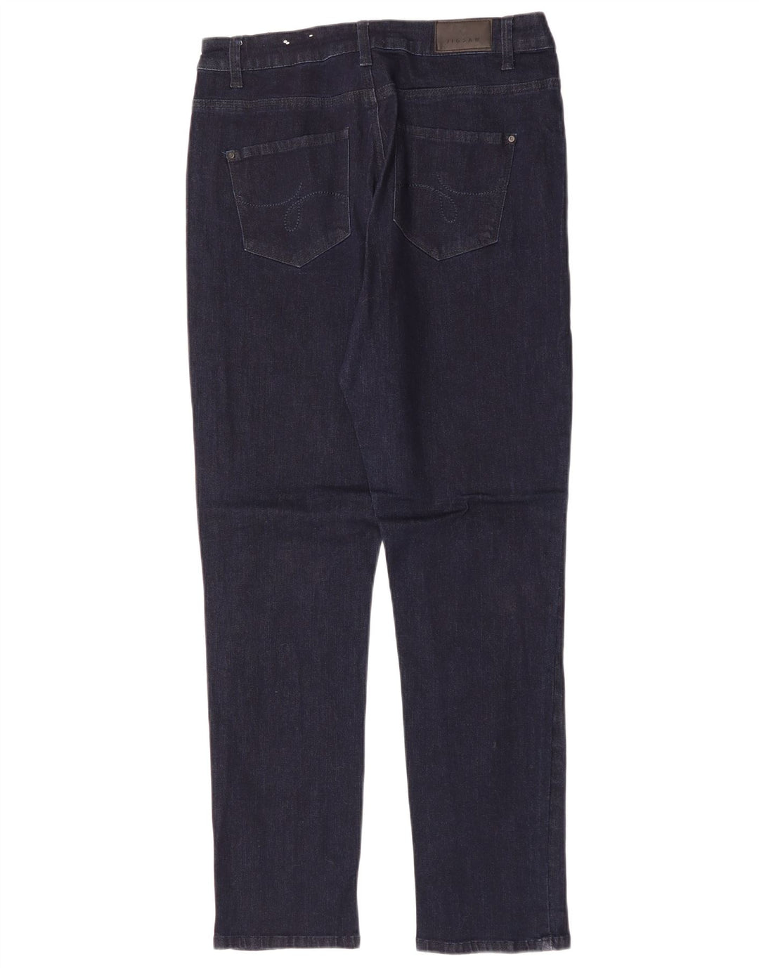 JIGSAW Jean Slim Femme UK 14 Large W32 L31 Bleu Marine