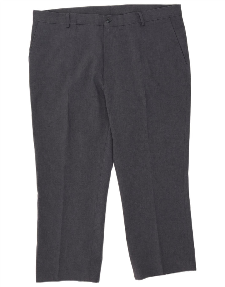 Farah Pantalon court droit W42 L27 Homme Gris Polyester