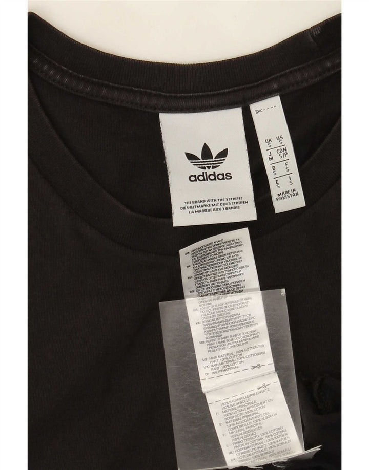 Adidas T-Shirt Homme Haut Petit Coton Noir