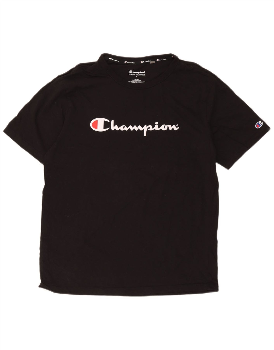 Champion T-Shirt Graphique Homme Grand Noir Coton
