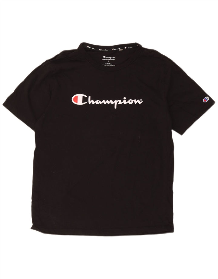 Champion T-Shirt Graphique Homme Grand Noir Coton