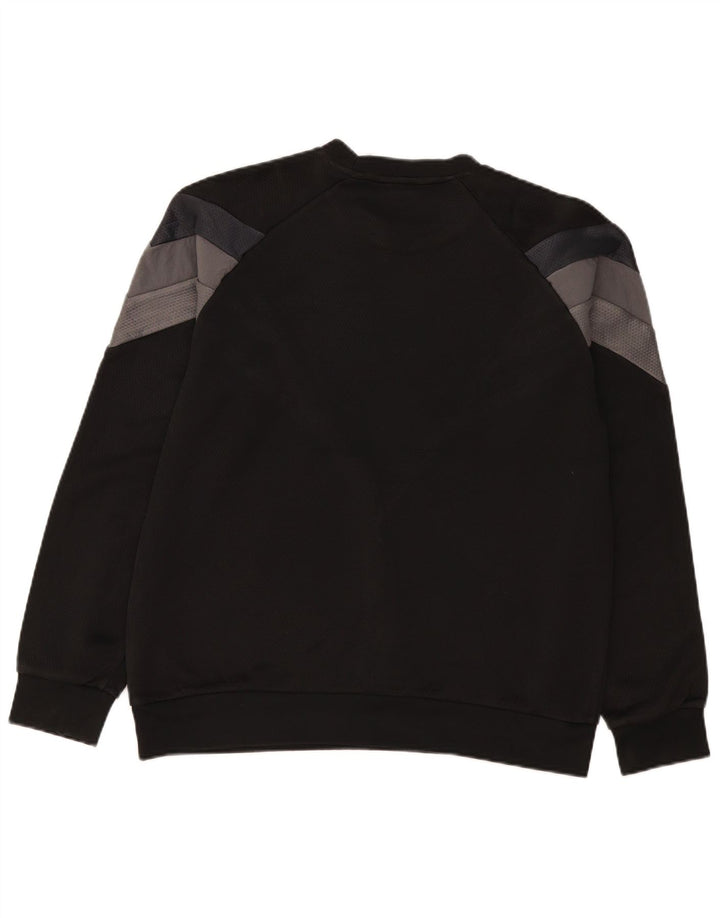 Adidas Pull graphique pour homme en polyester color block Noir Taille L