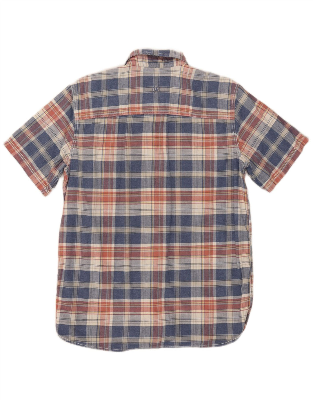 Chemise à manches courtes pour hommes Fat Face en coton à petits carreaux bleus