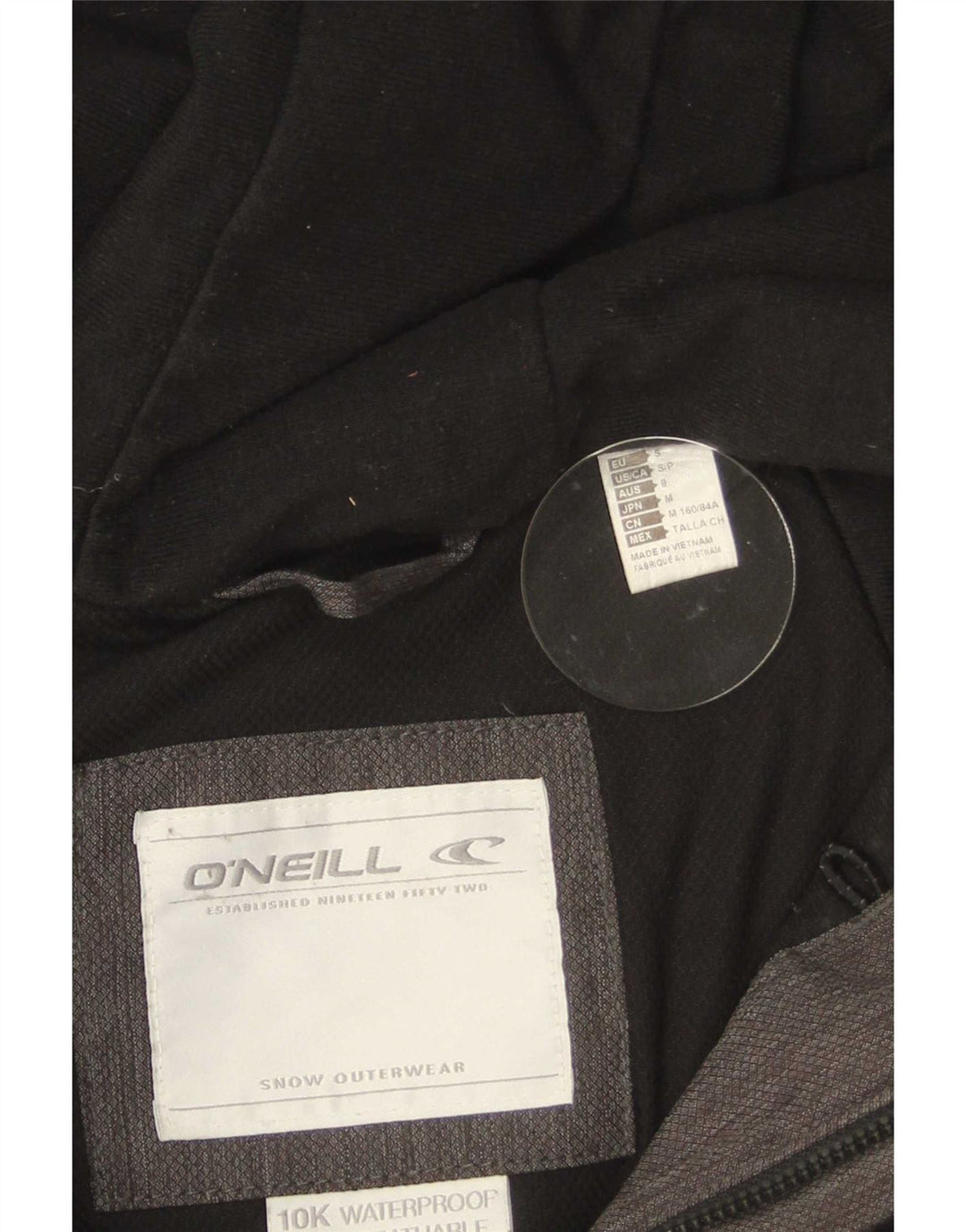 O'Neill Veste coupe-vent à capuche pour homme UK 10 Small Gris Polyester