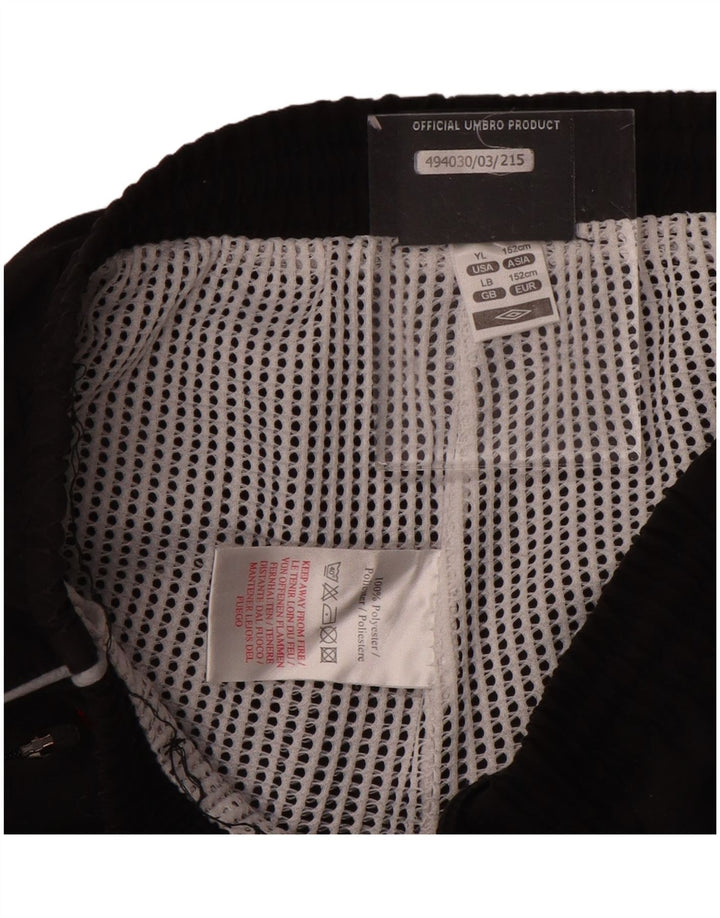 UMBRO Pantalon de Survêtement Garçon Joggers 11-12 ans Large Noir Polyester