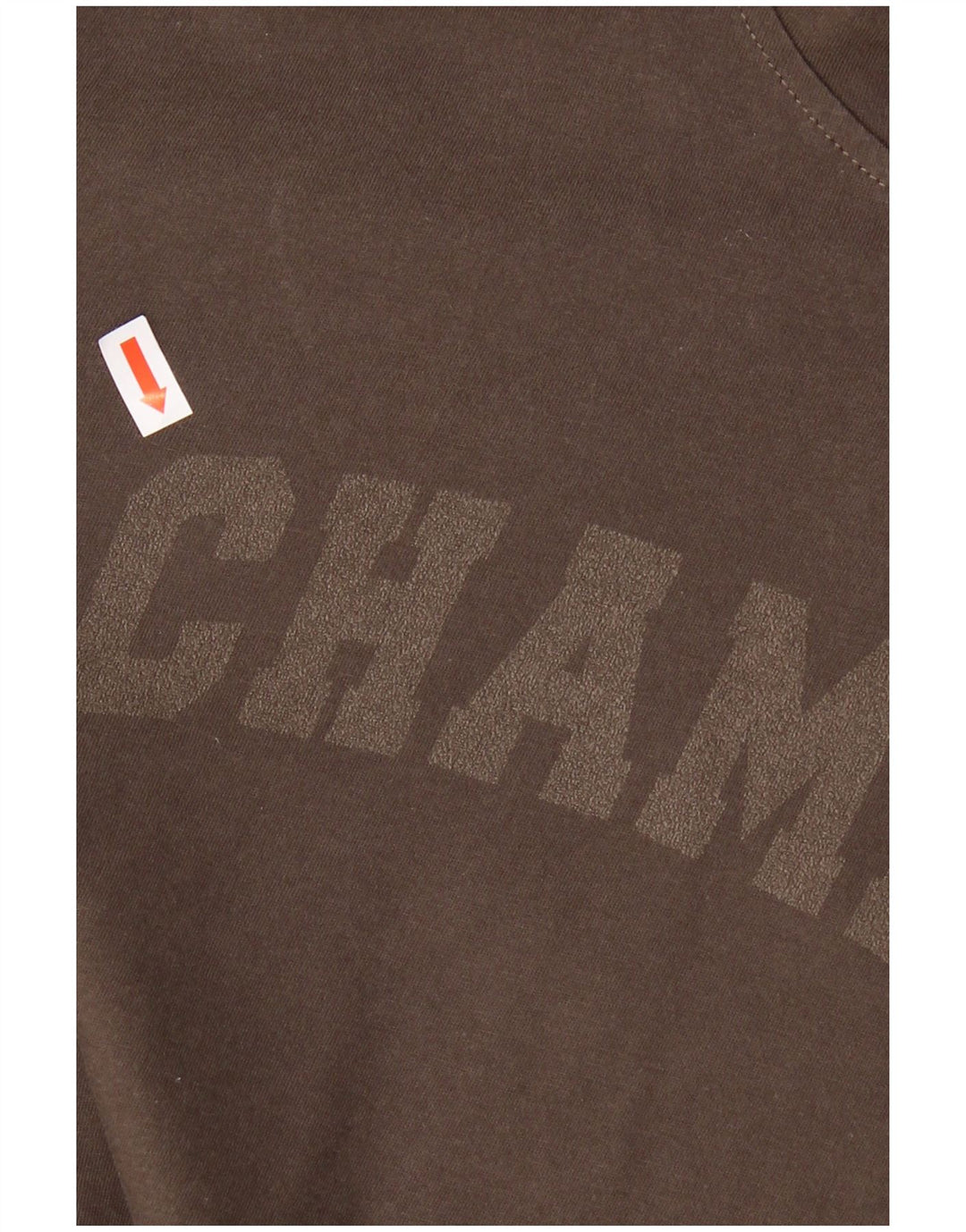 Champion Haut graphique à capuche à manches longues pour homme en coton marron moyen