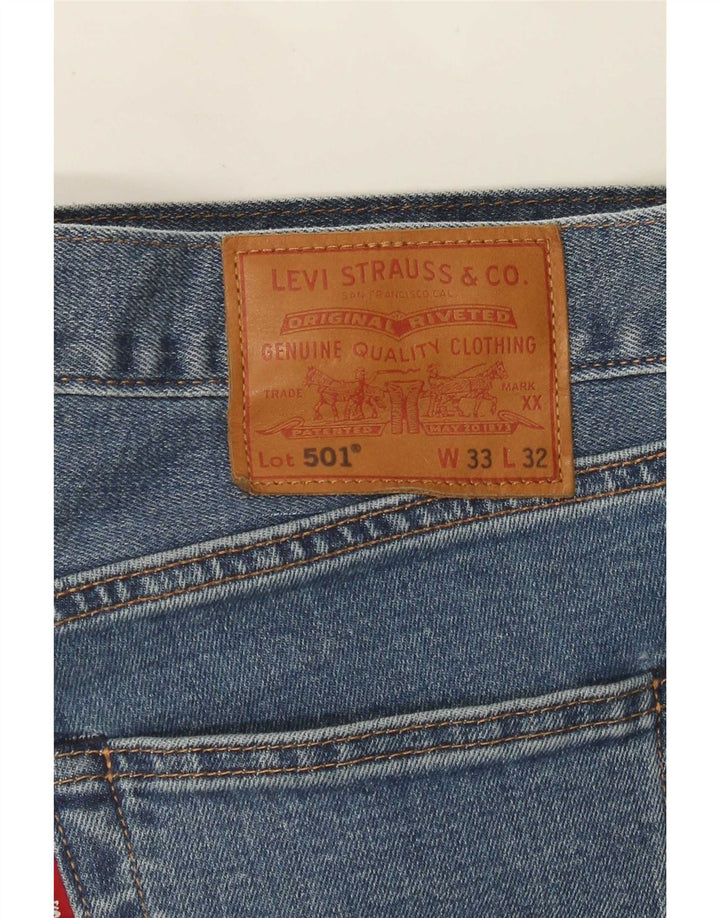 Levi's Jean Droit 501 Homme Bleu W33 L32 Coton