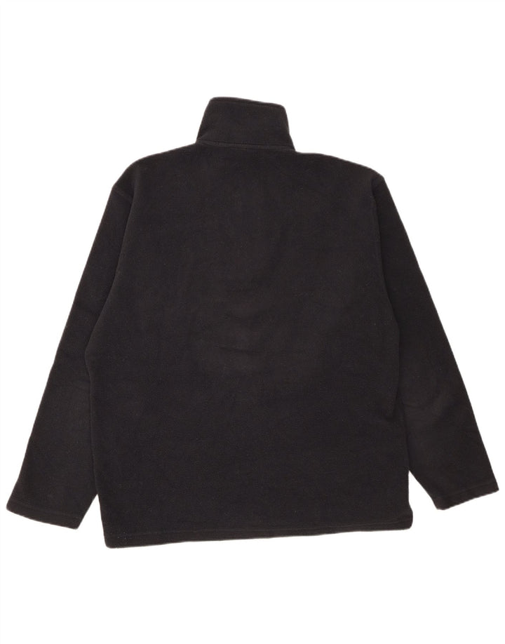 K-Way Pull polaire à col zippé pour homme rayé noir moyen