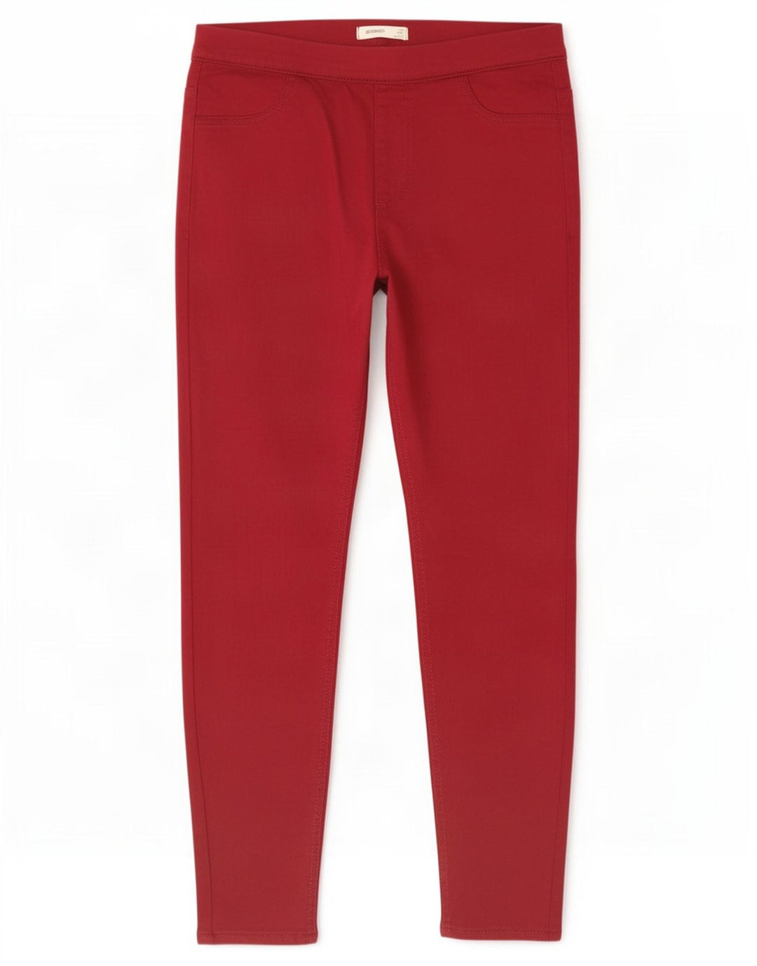 Marks & Spencer Jean Jegging Femme UK 12 Moyen W30 L26 Coton Rouge