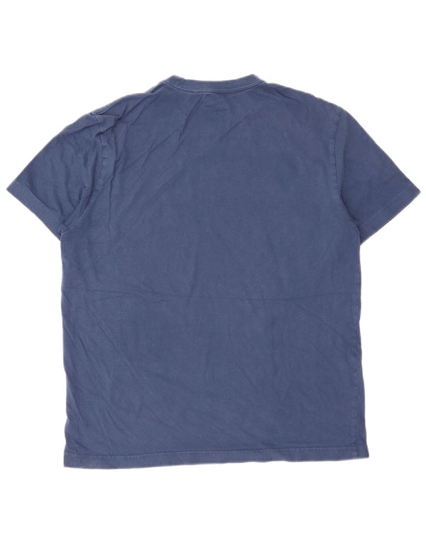 Hurley T-Shirt Graphique Homme Bleu Marine Moyen Coton
