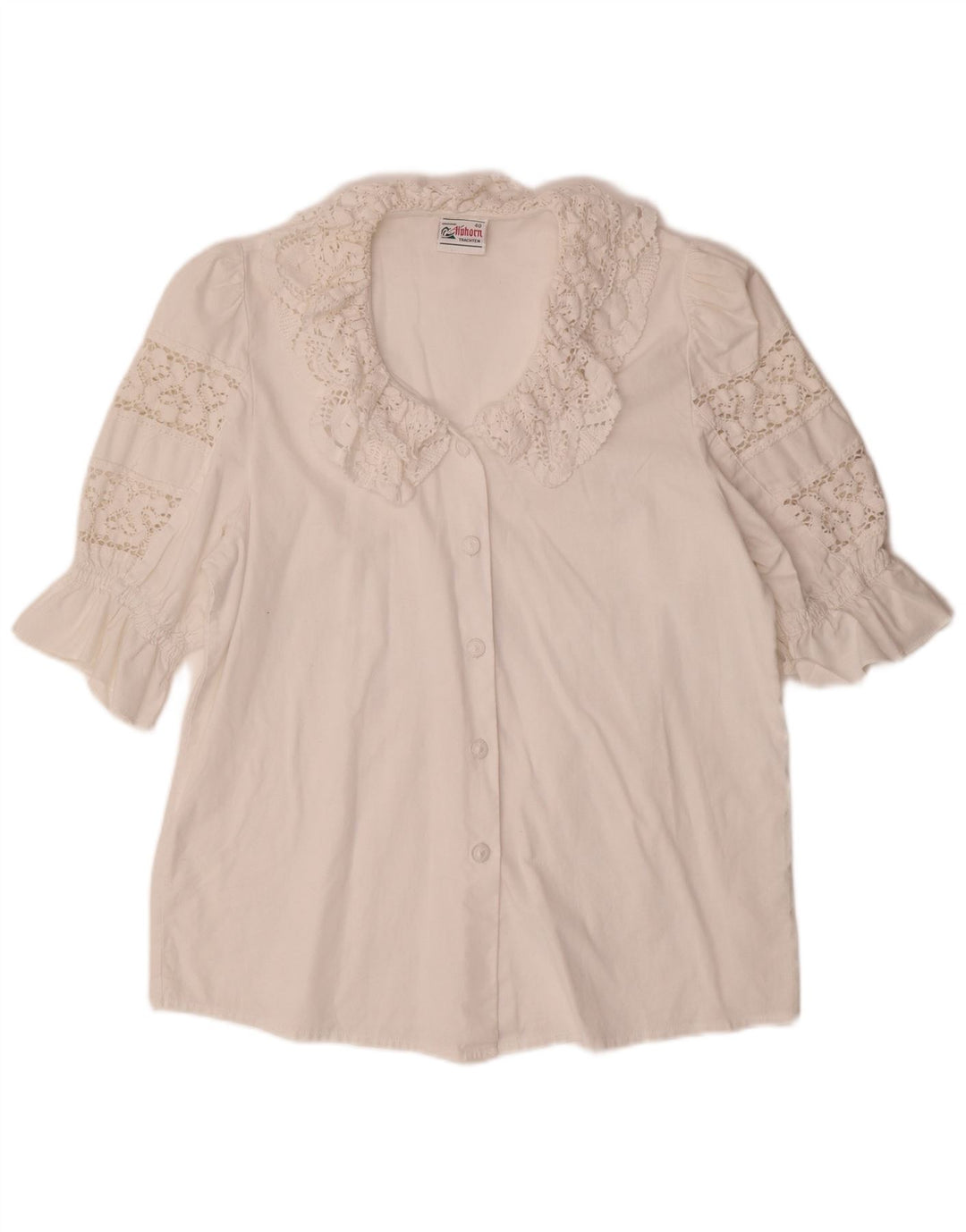 ALPHORN Chemisier Femme IT 40 Medium Blanc