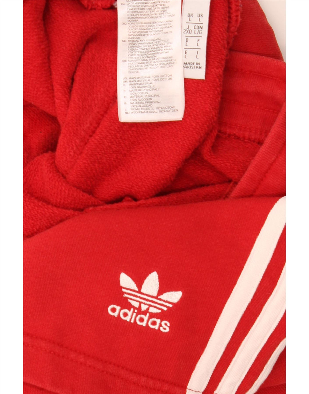 Adidas Short de sport pour homme Grand coton rouge