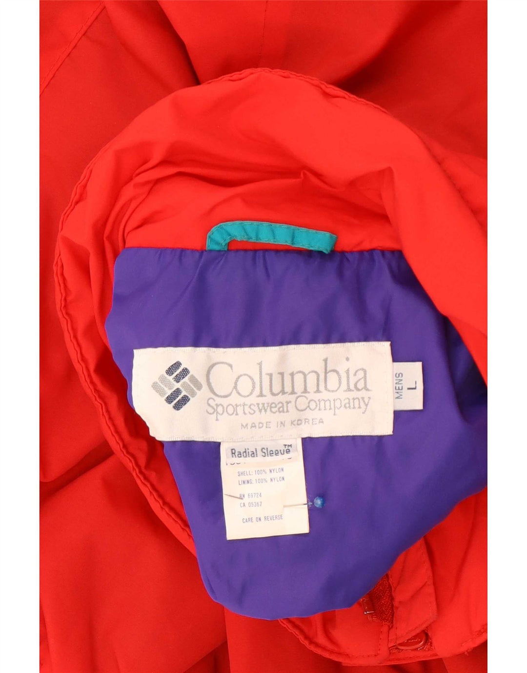 Columbia Veste de ski coupe ample pour homme UK 40 Large Rouge Nylon