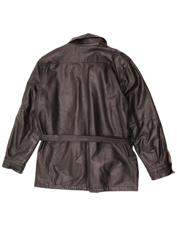 Veste en cuir homme vintage IT 52 XL Cuir noir