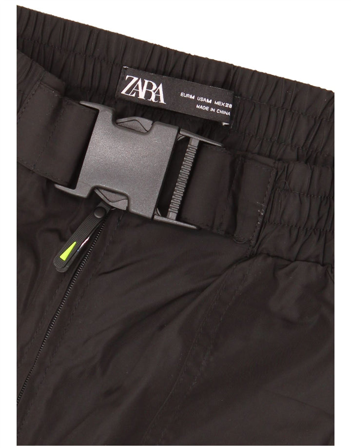 Zara Pantalon Cargo Joggers Femme Moyen W28 L27 Noir
