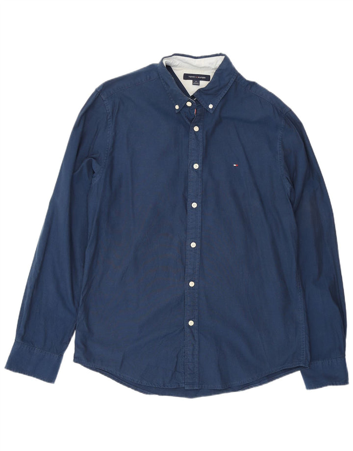 Tommy Hilfiger Chemise Homme Bleu Marine Moyen