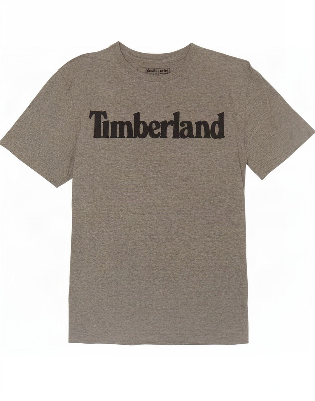 Timberland Tee-Shirt Regular Fit Graphic Homme Gris Moyen Coton