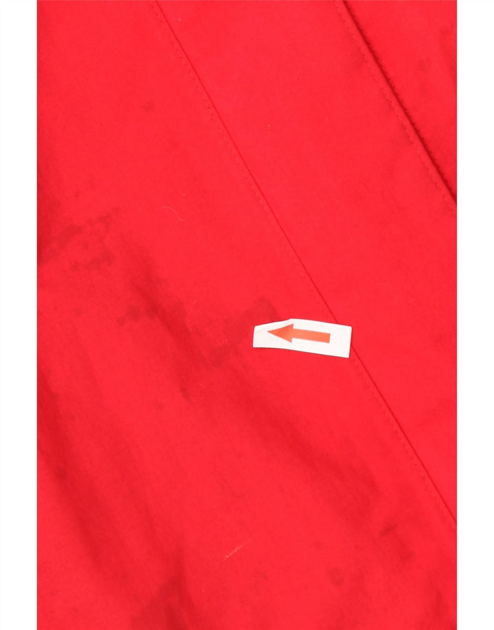 Jack Wolfskin Veste de pluie à capuche pour femme UK 12/14 Rouge moyen Polyamide