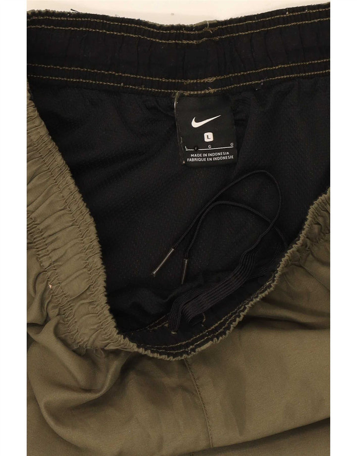 Nike Short de sport pour homme Kaki Taille L