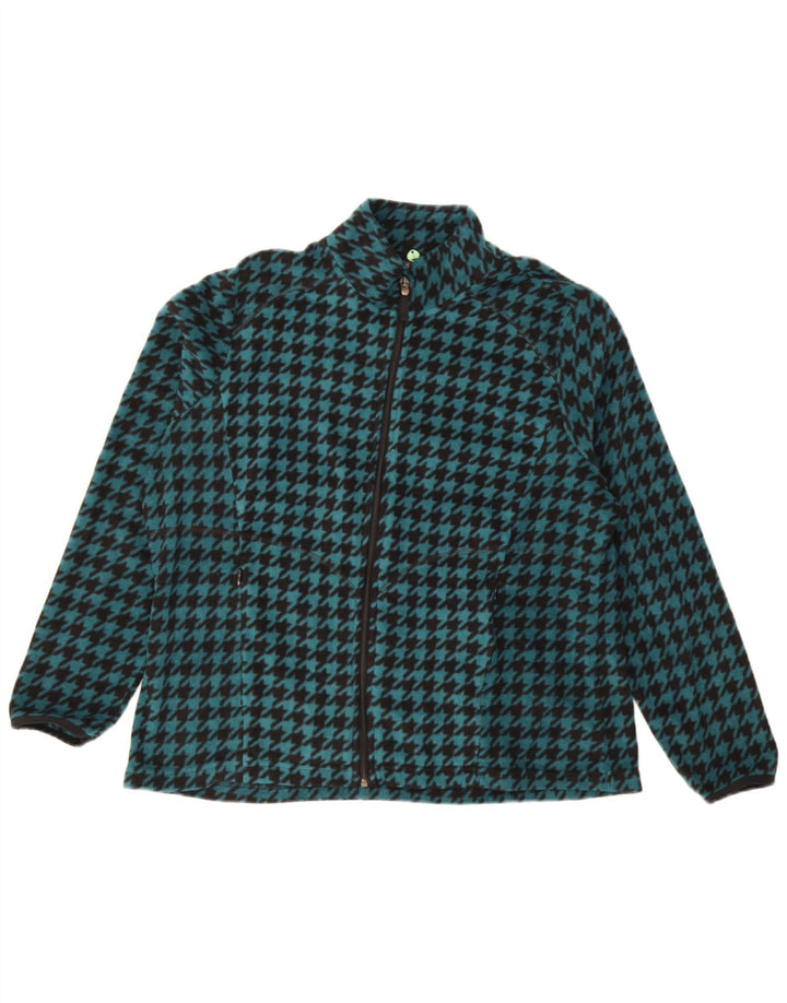 Marks & Spencer Veste polaire pour femme UK 18 XL Pied-de-poule Turquoise