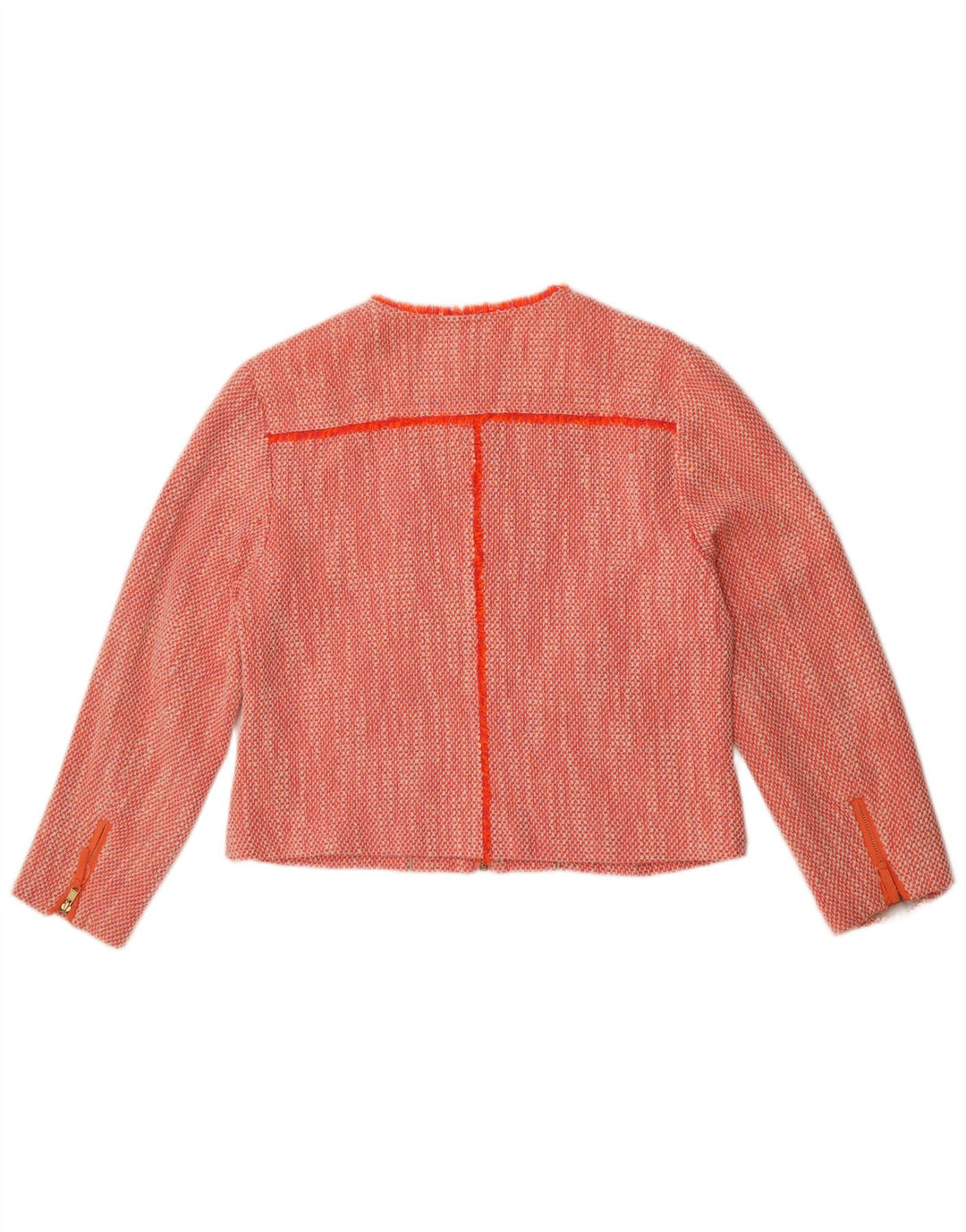 Tommy Hilfiger Veste blazer courte pour femme US 12 Grand coton orange