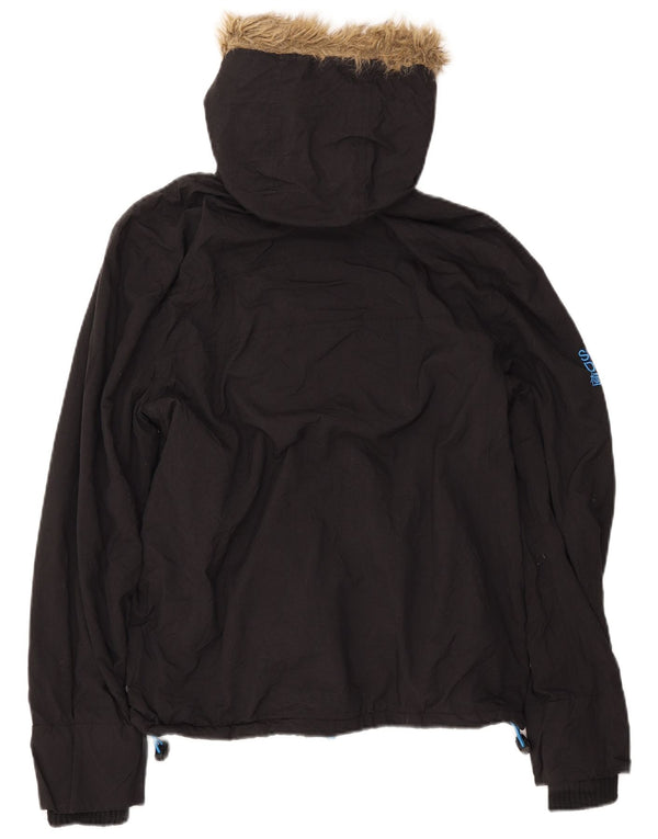 SUPERDRY Veste coupe-vent à capuche pour homme UK 38 Medium Noir