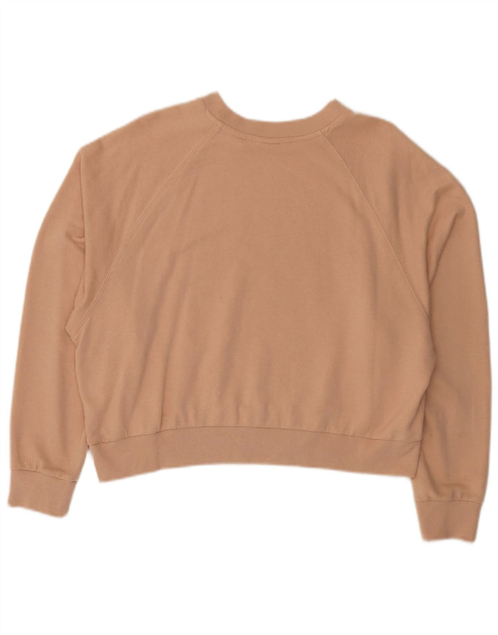Levi's Sweat-shirt oversize court graphique pour femme UK 14 Rose moyen
