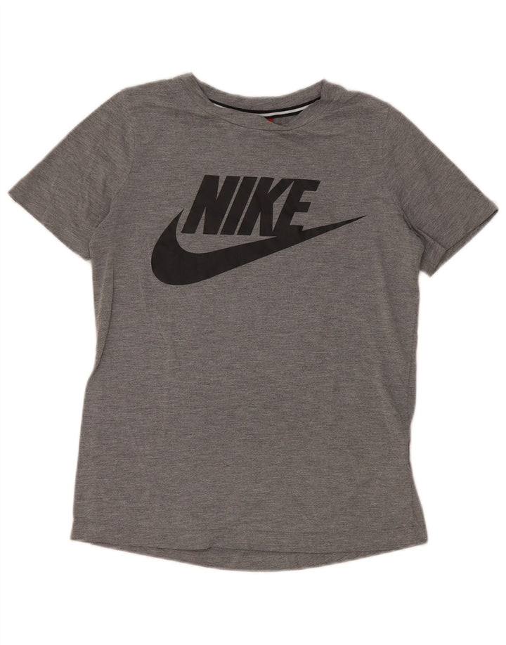 Nike Mens Graphic T-Shirt Top XS Gris Polyester