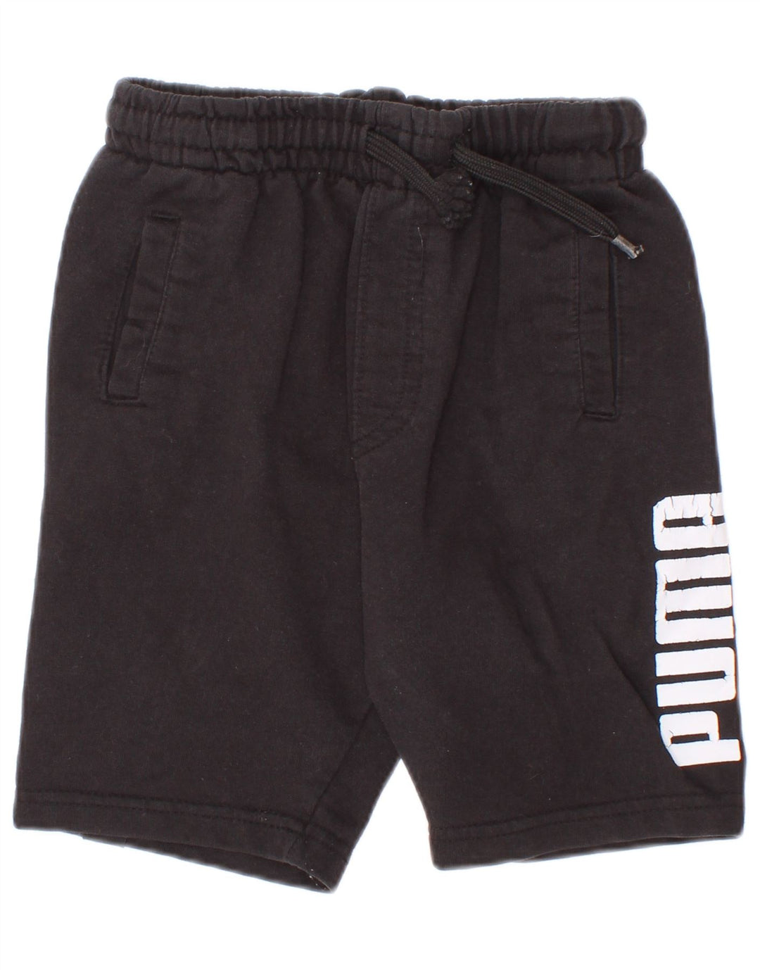 Puma Short de sport graphique garçon 4-5 ans noir coton