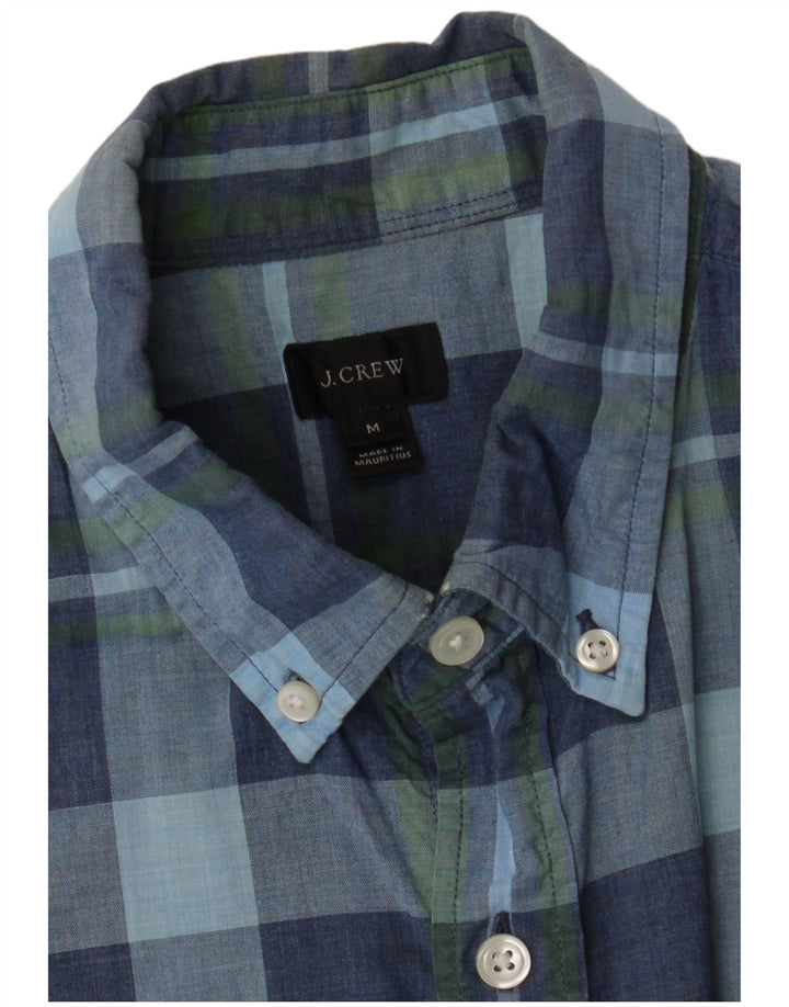 J. CREW Chemise à Manches Courtes Homme Bleu Marine Moyen à Carreaux