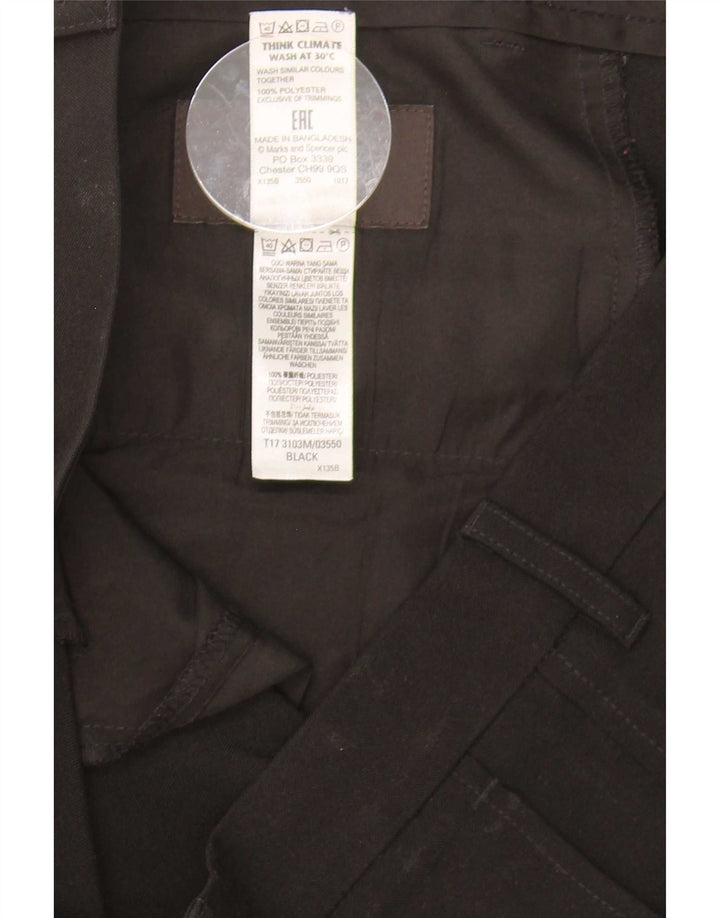 Marks & Spencer Pantalon Chino Slim Homme W34 L33 Noir Polyester