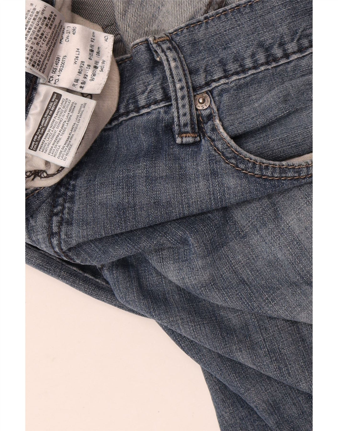 Levi's Jean Droit Femme W36 L34 Bleu Coton