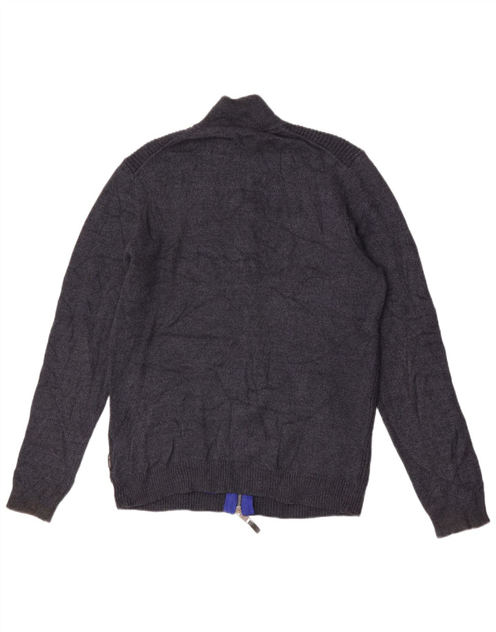 Ted Baker Cardigan pour homme Taille 3 Bleu marine moyen Polyester